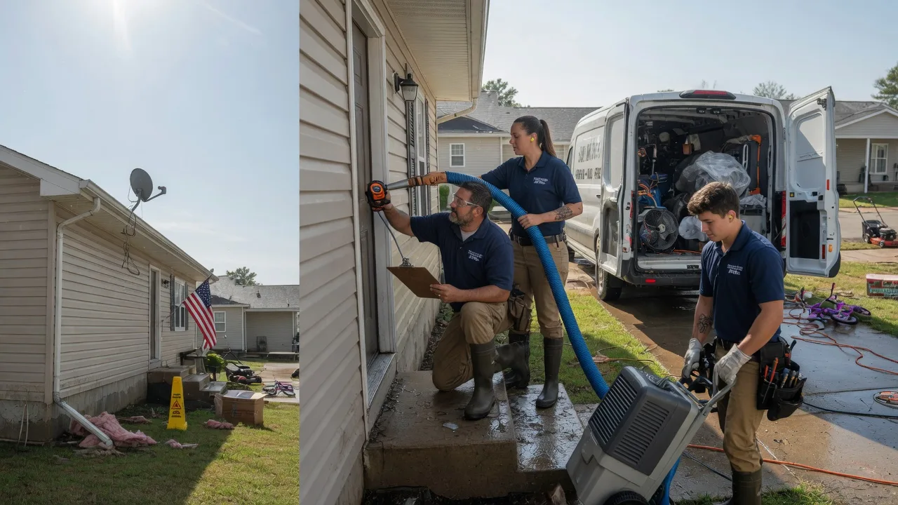 Ceiling Water Damage Restoration in Baldwin, ND near me